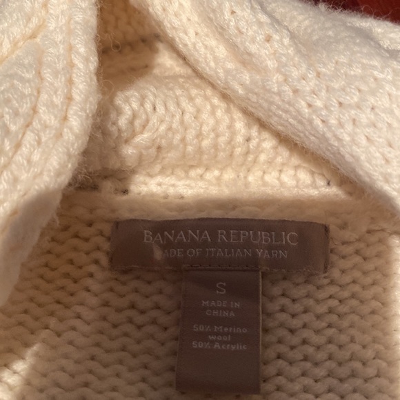 Banana Republic Cream Heavy Open Cardigan - Picture 2 of 2